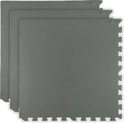 Covoraș din spumă pentru podea HUMBI 180 × 60 cm, puzzle mari, rezistent la apă, sigur, gri închis (3 buc.)