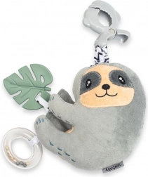 Jucărie din pluș educațională muzicală cu clips New Baby leneș