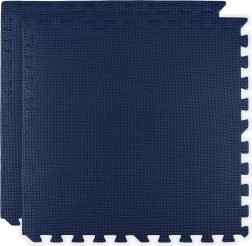 Covoraș din spumă HUMBI 120 × 60, puzzle mari impermeabile, sigur, 2 buc, albastru închis