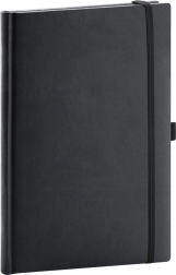 Caiet legat NOTIQUE Aprint negru 15 x 21 cm
