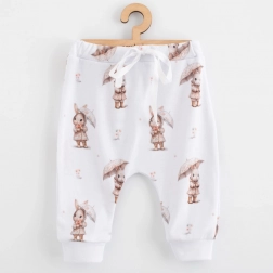 pantaloni jogger din bumbac pentru copii New Baby pentru bebeluși iepuraș