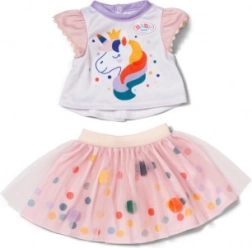rochie tutu cu unicorn pentru păpuși 43 cm BABY born