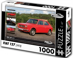 Puzzle Retro Mașini Fiat 127 din anul 1973, 1000 de piese