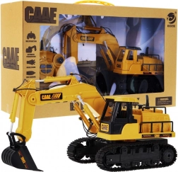 Excavator cu telecomandă pentru copii 3+ Părți mobile + sunete + accesorii