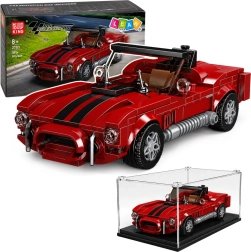 Set de construcție pentru mașina sport clasică S.Cobra, cu vitrină, 391 de piese