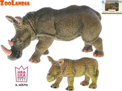 Zoolandia rinocer cu pui – set de figurine