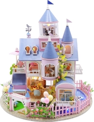 2Kids Toys castel de basm – căsuță miniaturală cu iluminare LED