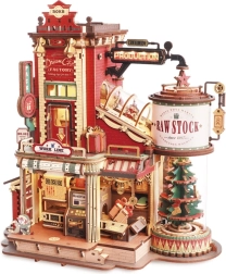 Puzzle Magic din Lemn - Cutie Muzicală Fabrica de Cadouri