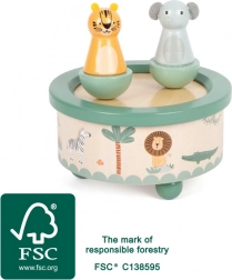 Cutie muzicală din lemn Safari small foot