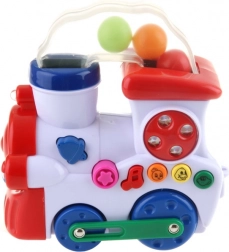 Locomotivă muzicală pentru cei mai mici cu lumini și sunete