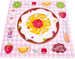 BINO puzzle de încastrare din lemn – tort