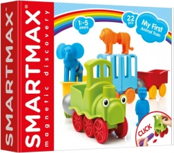 SmartMax primul meu trenuleț de animale – set de construcție magnetică 22 piese