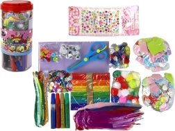 Set creativ artistic în borcan DIY