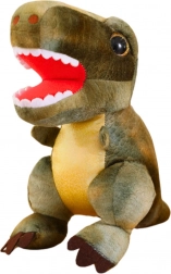 Dinozaur de pluș cu textură de piele verde 32 cm