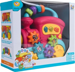 trenuleț interactiv pentru cei mici, cu sunete și lumini