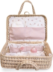 Geantă/cutie din nuiele cu accesorii pentru păpușă ANTONIO JUAN