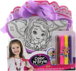 Geantă de colorat cu motiv de prințesă