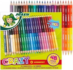 Creioane colorate duble Crazy 24/48 culori