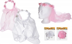 Bentiță de carnaval cu voal