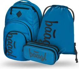Set BAAGL Coolmate Ocean Blue: Rucsac, Penar și Sac