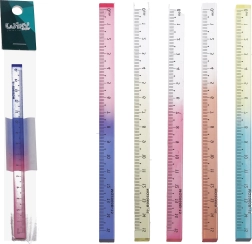 Riglă 3D colorată 15 cm