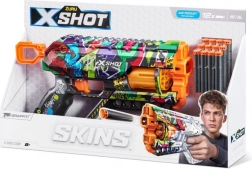 X-SHOT Skins Griefer Graffiti blaster cu 12 săgeți din spumă
