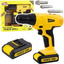 Bormașină și șurubelniță cu acumulator pentru copii, cu capete interschimbabile
