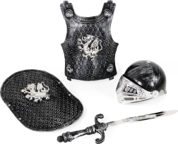 Set cavaleresc cu cască și armură