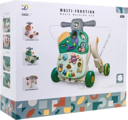 Jucărie interactivă pentru copii 5 în 1 – antemergător, vehicul de împins, trotinetă, măsuță de activități și panou senzorial (18+ luni)
