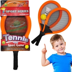 Set Woopie pentru copii cu rachete de tenis și badminton