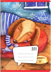 Caiet A5, 10 file – dictando cu linie auxiliară