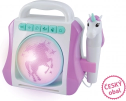 Box karaoke cu microfon - unicorn
