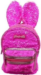 Rucsac cu paiete GIRABRILLA iepuraș mov