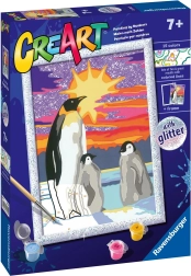 Ravensburger CreArt pictură după numere – pinguini