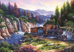 Puzzle călătorie cu trenul 1000 piese ART PUZZLE