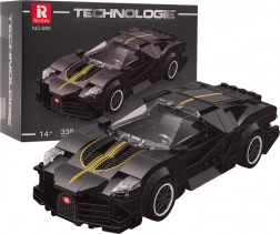 set de construcție mașină supersport neagră 339 piese