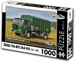 Puzzle RETRO-AUTA TRUCK Škoda 706 MTS 24ch VLH 1000 piese