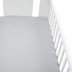 Cearșaf jersey pentru pătuț New Baby 120 × 60 cm gri