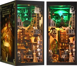 2Kids Toys Puzzle 3D semn de carte în formă de căsuță în miniatură Casa vrăjitoarei