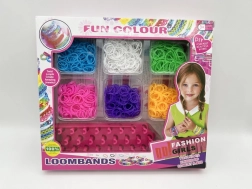 Set creativ pentru realizarea brățărilor LOOM BANDS – 1200 de elastice