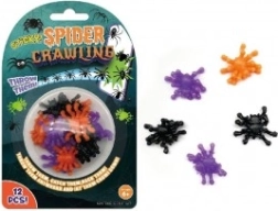 Păianjeni lipicioși din silicon 3 cm – set 12 buc