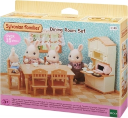Sala de mese rustică SYLVANIAN FAMILIES – set de joacă cu mobilier și accesorii