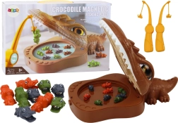 Joc de pescuit magnetic Crocodil – maro