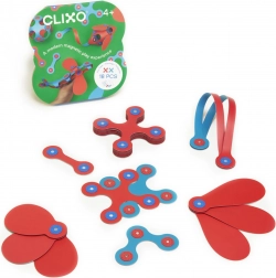 Clixo Itsy Flamingo & Turquoise set de construcție magnetică 18 piese