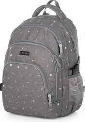 Rucsac pentru studenți OXY SCOOLER Grey geometric
