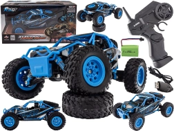 Camion desert controlat prin radio RC 4WD 2,4 GHz 1:24 albastru - 1 bucată