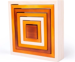 Bigjigs Toys pătrate din lemn pentru copii