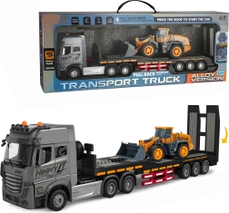 Camion metalic pentru transportul mașinilor cu încărcător 1:24
