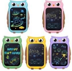 Tablet LCD pentru copii pentru desen Bufniță 8,5" cu ecran color și stylus