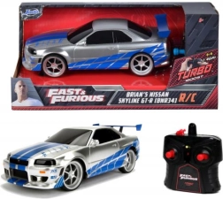 Mașinuță RC Nissan Skyline GT‑R R34 Fast & Furious 1:24